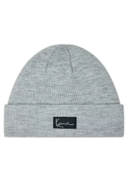 Σκούφος Karl Kani KK Signature Beanie GREY MELANGE λευκό