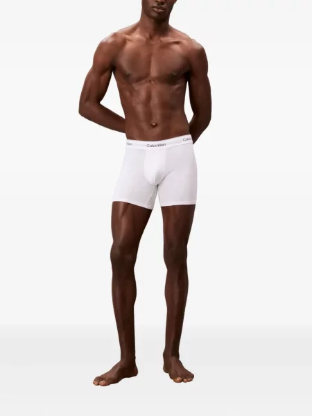 Boxeri Calvin Klein Underwear cu autograf alb
