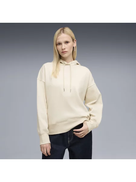 Bluza z kapturem HER o kroju oversize PUMA biała