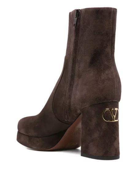 Botine Valentino Garavani cu platformă maro