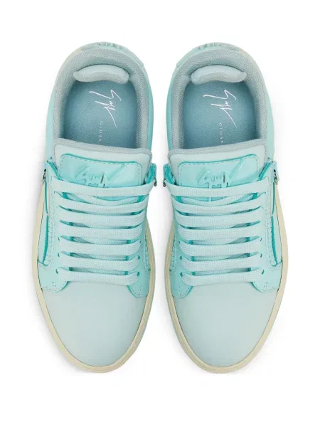 Sneakerși Giuseppe Zanotti din piele albastru