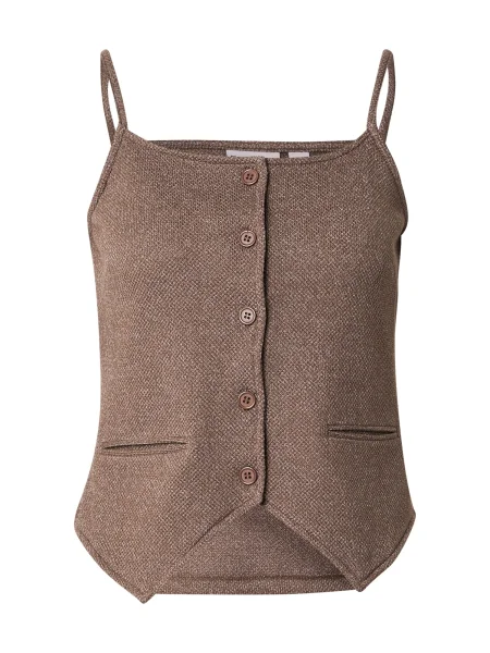 PIECES Top PCPEPPER ciocolatiu