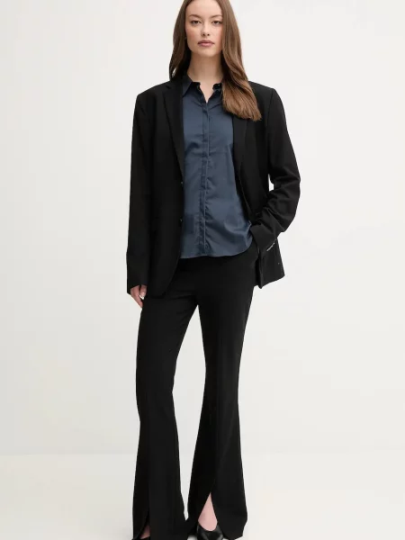 Классическая ошейниковый рубашка Mos Mosh зеленая