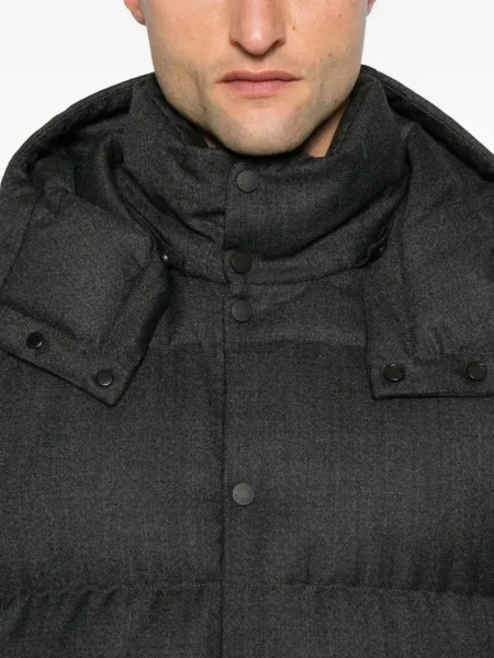 Geacă Moncler cu glugă negru