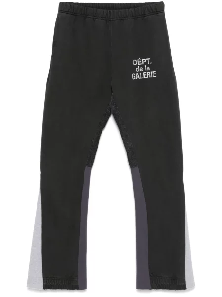 Spodnie dresowe Gallery Dept. dzwony czarne