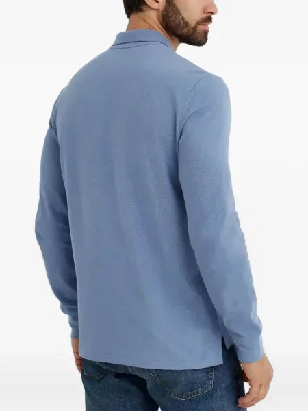 Samt prugasta košulja Polo Ralph Lauren s vezom plava