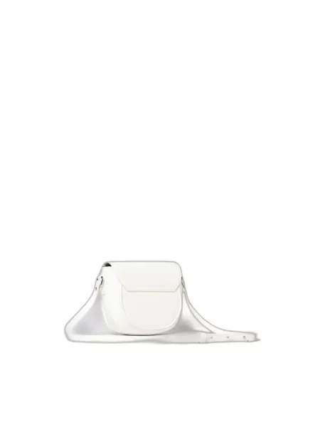 Torebka crossbody Marni skórzana biała