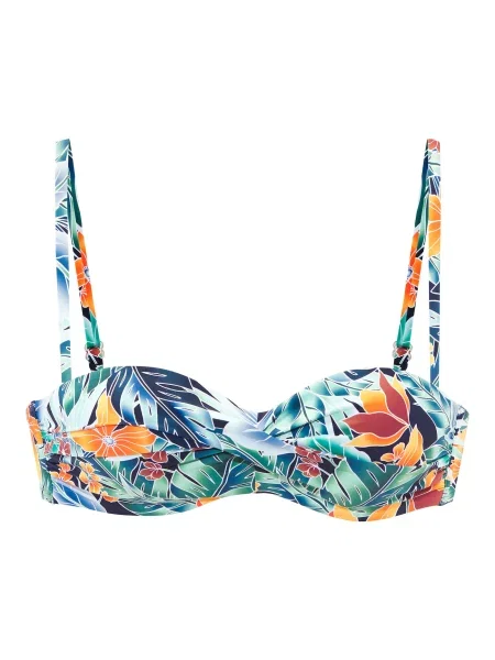 SUNSEEKER Sutien costum de baie albastru / bleumarin / portocaliu alb