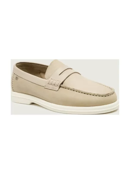 Tommy Hilfiger De piele pantofi loafer HILFIGER MIX bej