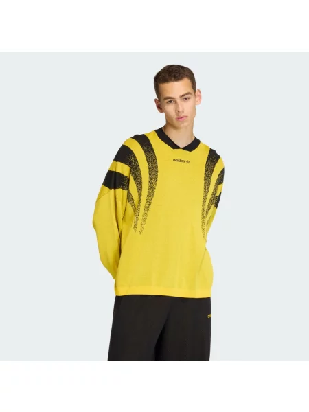 Pletený svetr Adidas žlutý