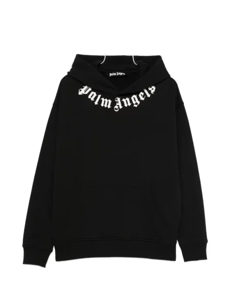 Hanorac cu glugă Palm Angels cu autograf negru