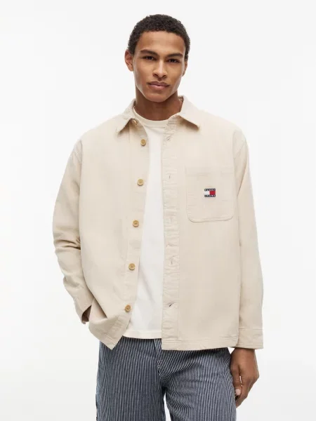 Tommy Jeans Geacă de primăvară-toamnă BRICK crem