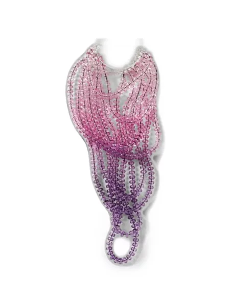 Colier Emporio Armani cu mărgele roz