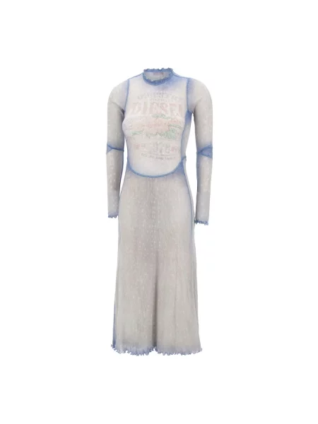 Sukienka midi Diesel do kolan niebieska