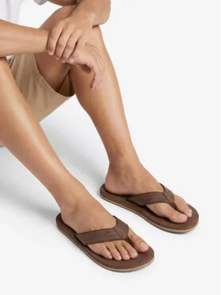 Žabky Quiksilver hnedá