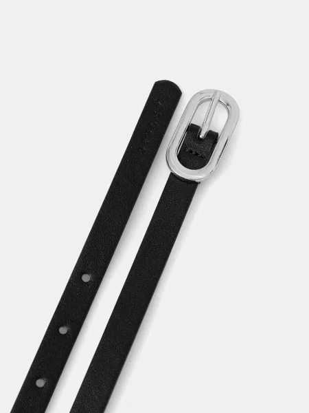 Ремінь Sisley з ремінцями чорний