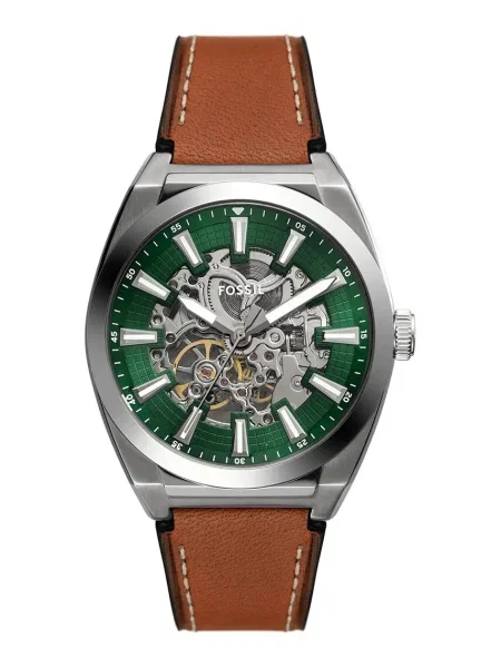 FOSSIL Ceas analogic EVERETT maro / închis / argintiu verde