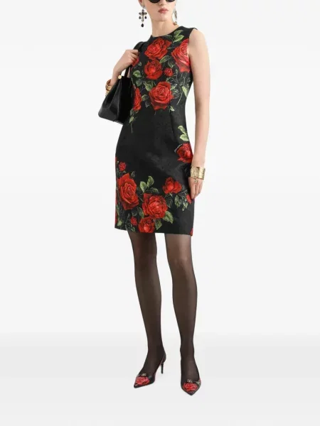 Rochie mini Dolce & Gabbana cu imagine negru