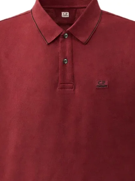 Ριγέ τέντωμα με κολάρο polo C.p. Company κόκκινο