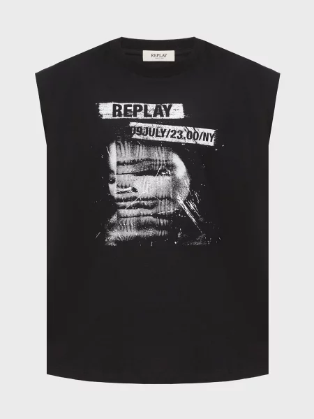 Майка Replay чорна
