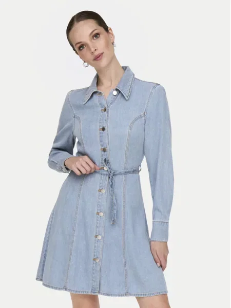 JDY Jeans haljina Kamma Svijetloplava