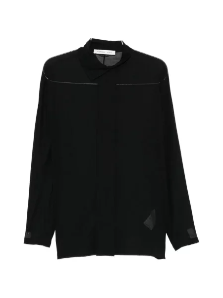 Риза Carven с перли черно