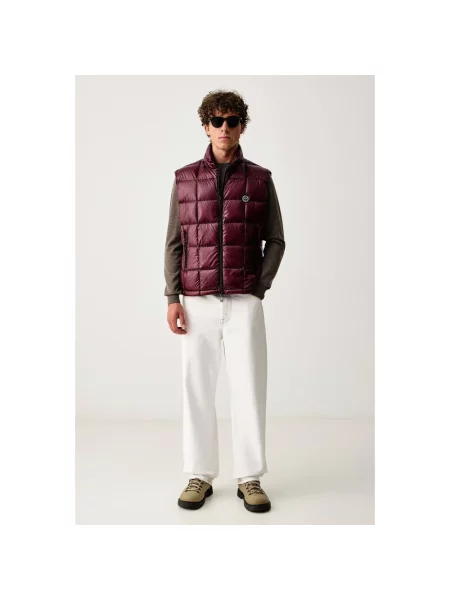 Kamizelka puchowa Armani Exchange czerwona