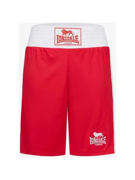 Spodenki Lonsdale Amateur Trunk czerwone XS białe