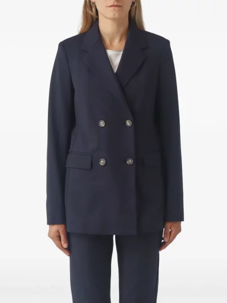 Sacou Max Mara cu două rânduri de nasturi albastru