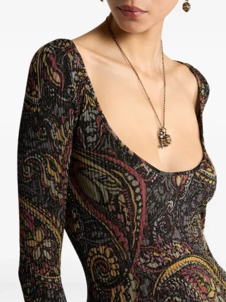 Pulover Etro cu model floral negru