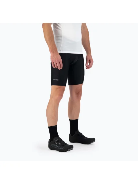 Pantaloni scurți de ciclism Rogelli Econ pentru bărbați negru