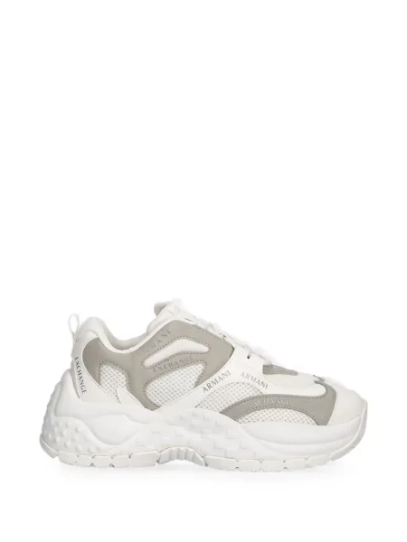 Sneakerși Armani Exchange cu imagine alb