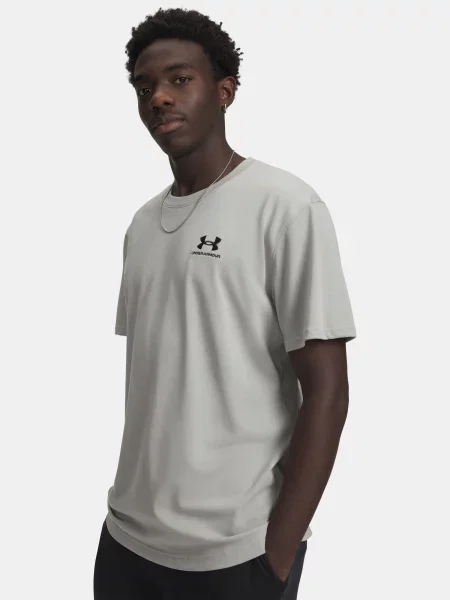 Tricou Under Armour cu căptușeală cu autograf gri