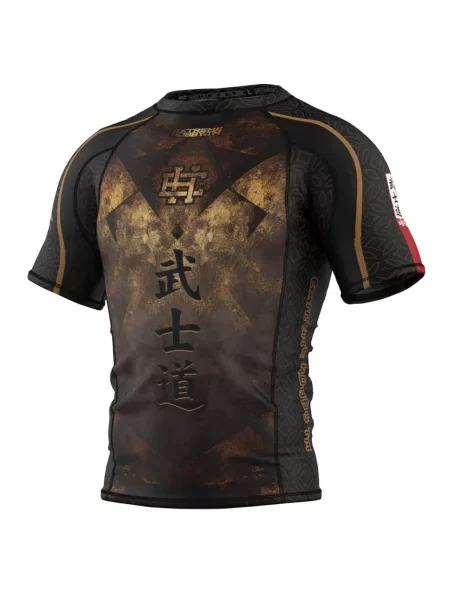 Koszulka Rashguard MMA na Siłownię EXTREME HOBBY BUSHIDO czarna