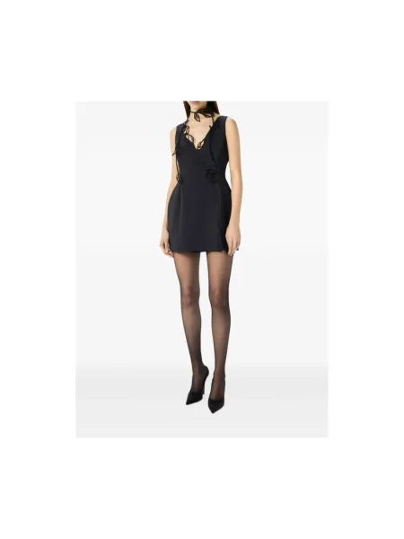 Sukienka mini Blumarine z krepy czarna