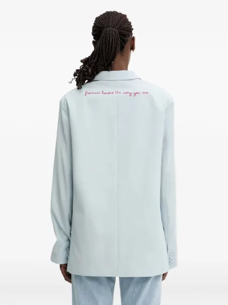 Sacou Fiorucci cu broderie albastru