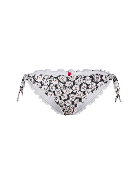 HUGO Figi bikini Kobiety biały|czarny wzorzysty S biały