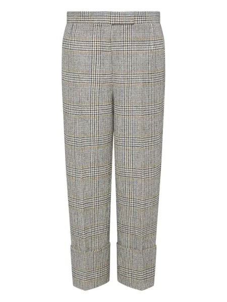 Pantaloni Thom Browne din tweed gri