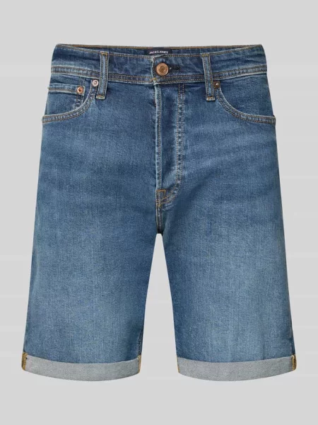 Szorty jeansowe o kroju regular fit z 5 model ‘RICK’ Jack & Jones niebieskie