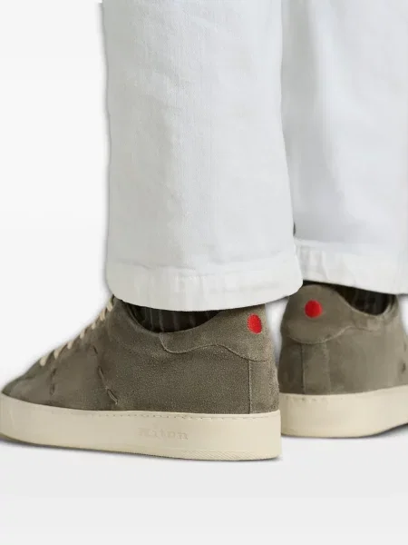 Szarvasbőr sneaker Kiton nyomtatás szürke