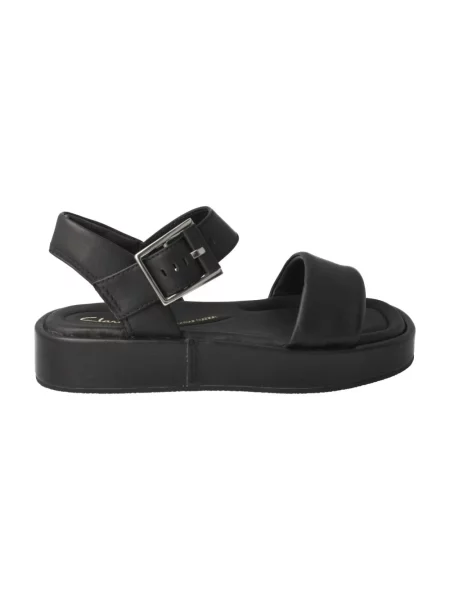 Sandały Clarks bez obcasa czarne