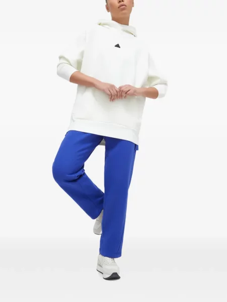 Pantaloni Adidas cu dungi cu autograf alergare albastru
