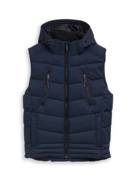 TOM TAILOR Vestă bleumarin
