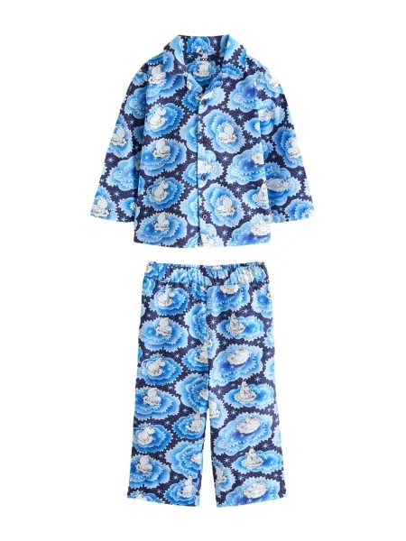 Next Pijamale Cath Kidston Moomins albastru / albastru noapte alb