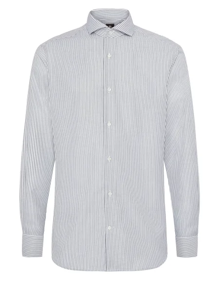 Boggi Milano Poslovna srajca Ultimate temno zelena bela