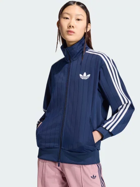 ADIDAS ORIGINALS Tepláková bunda Firebird námornícka modrá biela
