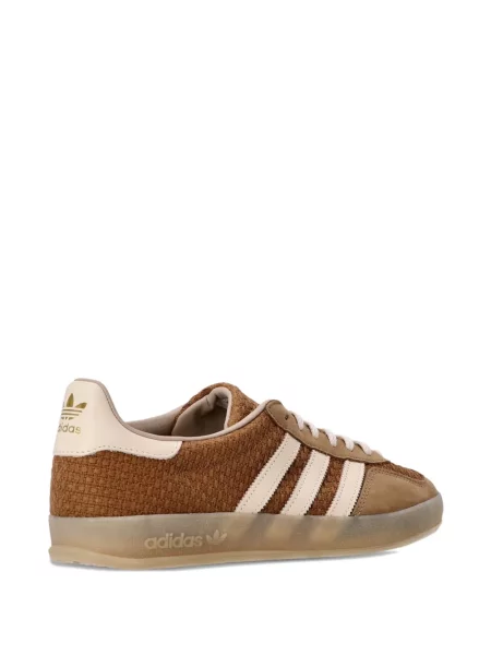 Ριγέ sneakers Adidas Originals καφέ