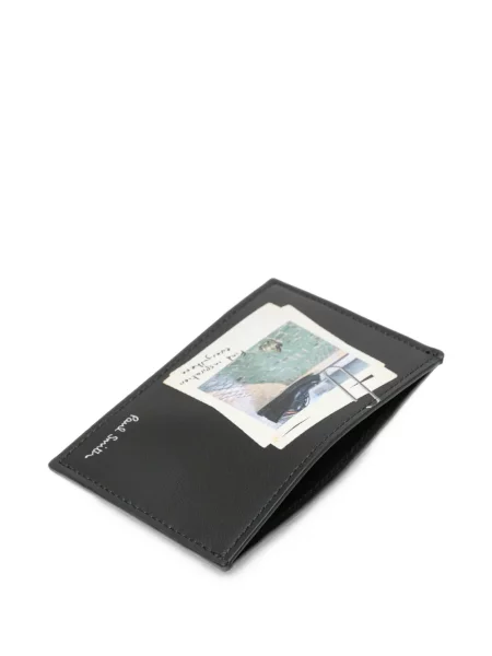 Portofel Paul Smith din piele cu imagine negru