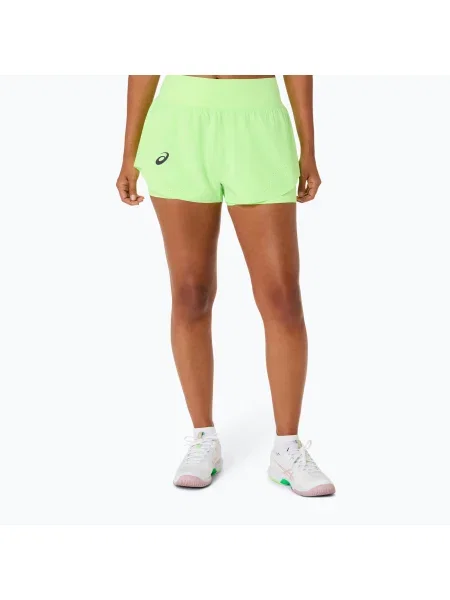 Тенісні шорти ASICS Match Laser Cut W illuminate green зелені