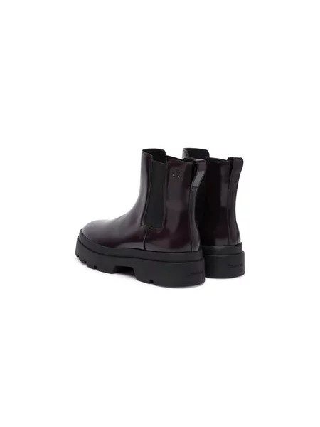 Bokacsizma Calvin Klein Lugged Chelsea Boot Matt Lth Sötétbarna